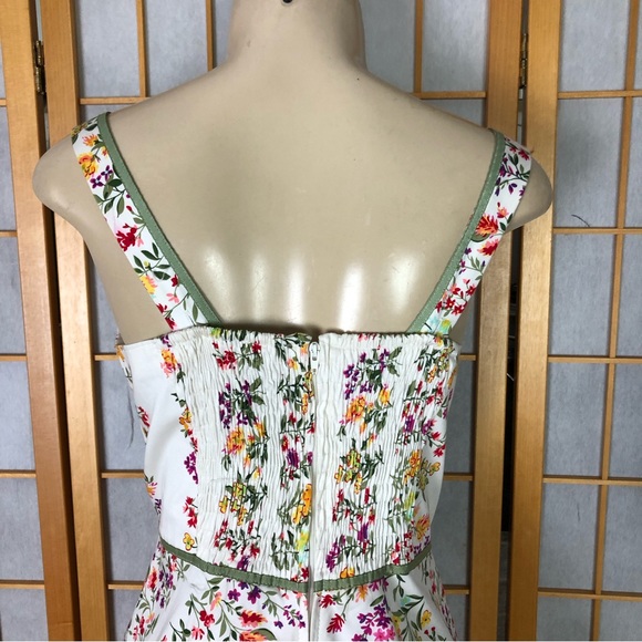 Madison Leigh Romantic Flower Print Sun Dress Sz 6 - Picture 6 of 13